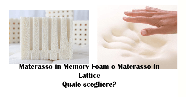 Pubblicita Materassi Memory.Aterassi In Memory Foam O Materassi In Lattice Quale Scegliere